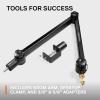 imageSteelSeries AliasAlias Pro Mic Boom Arm  For Gaming Streaming and Podcasting  360 Rotation  Desk Clamp  Folding Scissor Design  Hidden Springs  Cable Management  38quot and 58quot AdaptersBoom Arm
