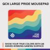 imageSteelSeries QcK Large Gaming Mouse Pad  for Pride Limited Edition  Exclusive MicroWoven Cloth  Optimized for Low and High Mouse CPI  Durable and Washable  Rainbow DesignPride