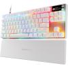 imageSteelSeries Apex Pro TKL Gen 3 White OmniPoint 30 Switches  Adjustable Actuation  Rapid Trigger  GameReady Presets  Protection Mode  Rapid TapSOCD  OLED  RGB  PBT Keycaps  USBCWhite