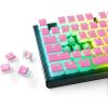 imageSteelSeries PRISMCAPS  Double Shot PuddingStyle Keycaps  Durable PBT Thermoplastic  Compatible with a Wide Range of Mechanical Keyboards  PinkPink