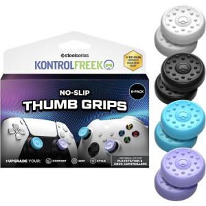 imageKontrolFreek NoSlip Thumb Grips  Universal Edition for Nintendo Switch Pro Switch 2 PlayStation 4 PlayStation 5 Xbox One ampamp Xbox Series XS Controller  8Pack  LavenderAquaWhiteBlack