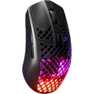 imageSteelSeries Aerox 3 Wireless  Holey RGB Gaming Mouse  Ultralightweight Water Resistant Design  18K DPI TrueMove Air Optical Sensor OnyxOnyx
