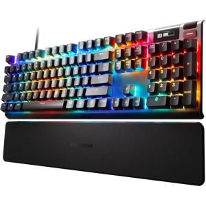 imageSteelSeries Apex Pro TKL Wireless HyperMagnetic Gaming Keyboard  Esports Tenkeyless  OLED Screen  Adjustable Actuation  PBT Keycaps  Bluetooth  24GHz  USBCPro Full Size