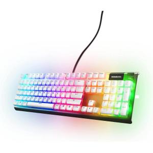 imageSteelSeries PRISMCAPS  Double Shot PuddingStyle Keycaps  Durable PBT Thermoplastic  Compatible with a Wide Range of Mechanical Keyboards  PinkWhite