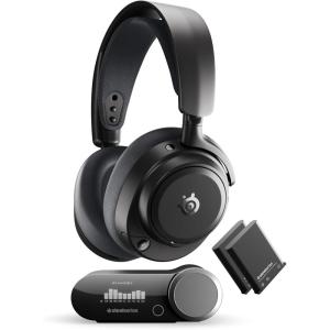 imageSteelSeries Arctis Nova Pro Omni  HiRes Wireless Gaming Headset 96kHz24bit ANC ClearCast Pro Mic AI Noise Rejection Mobile App Mix 24GHz  BT OmniPlay PCPlayStationXbox  Midnight BlueGraphite  Exclusive