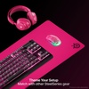 image:imageSteelSeries QcK Heavy Gaming Mousepad  Thicker NonSlip Silicone Rubber Base Peak Tracking Optimized for Gaming FPS MOBAs RTS MMO  XXL Size 900 mm x 400 mm x 4 mm  Magenta